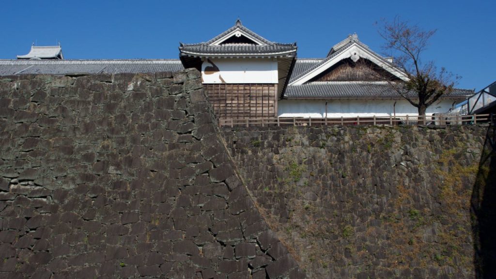 熊本城の堅牢な石垣